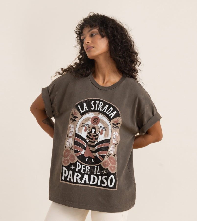 Road To Paradise Oversized Premium Tee