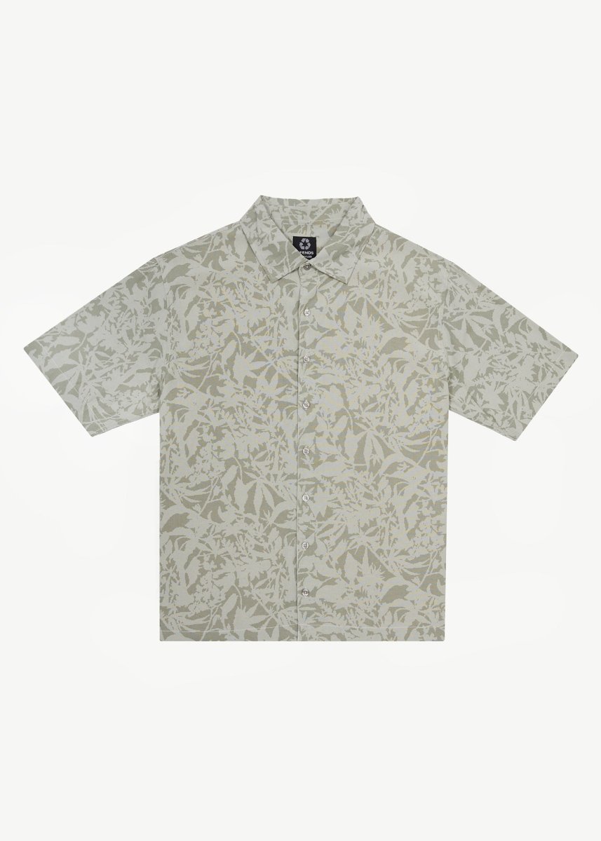 Afends Mens Bouquet - Short Sleeve Shirt - Olive Floral#Mens Tops - Dress ShirtsAfends