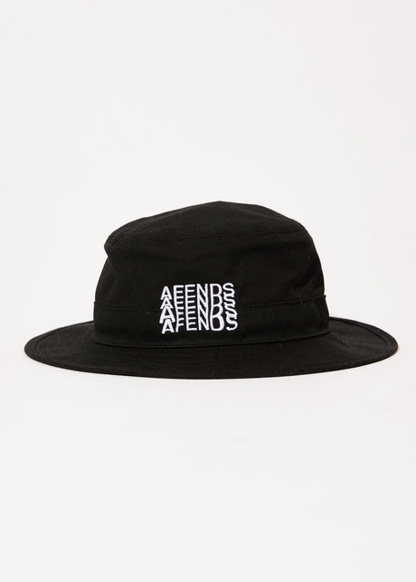 Afends Mens Limits - Bucket Hat - Black#Accessories - HeadwearAfends