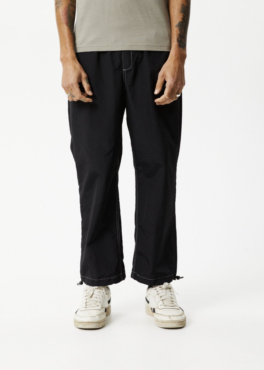 Afends Mens Liquid Space - Spray Pants - Black#Mens Bottoms - PantsAfends