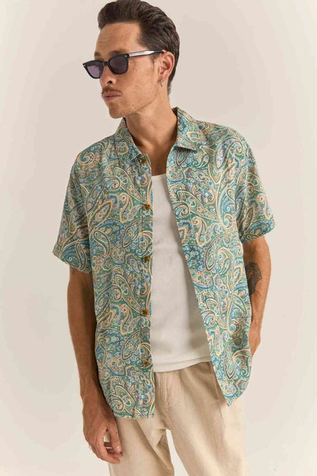 Cabo Paisley Ss Chemise Homme#ChemisesRhythm