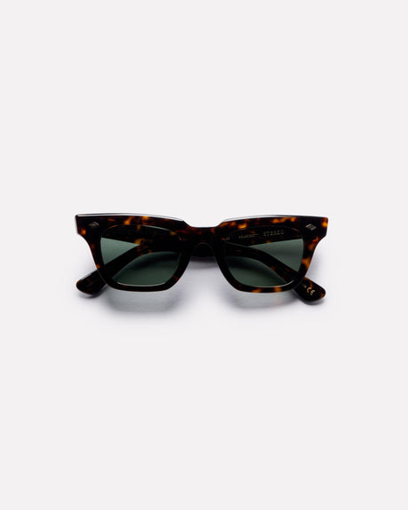 Stereo - Tortoise Polished / Green Polarized - Sunglasses - EPOKHE EYEWEAR