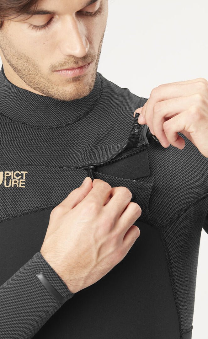 Equation Flex Skin 4/3Mm Front Zip Combinaison Neoprene Homme#SteamersPicture