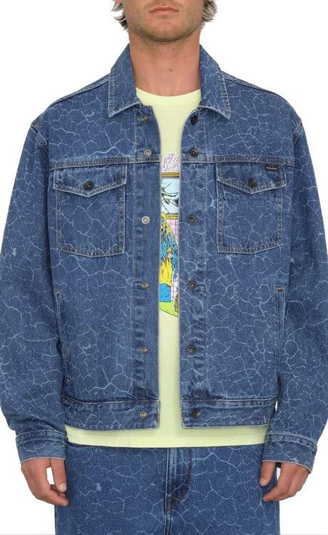 Fa Tetsunori Denim Veste En Jean Homme#VestesVolcom