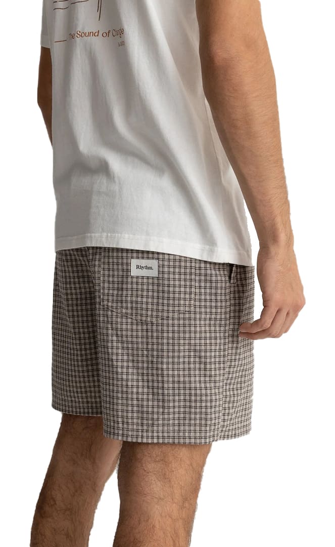 Linen Check Short Homme#ShortsRhythm