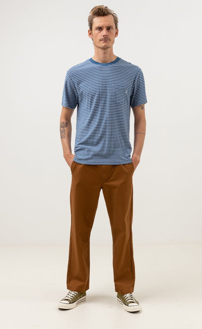 Linen Stripe T - Shirt Homme#Tee ShirtsRhythm