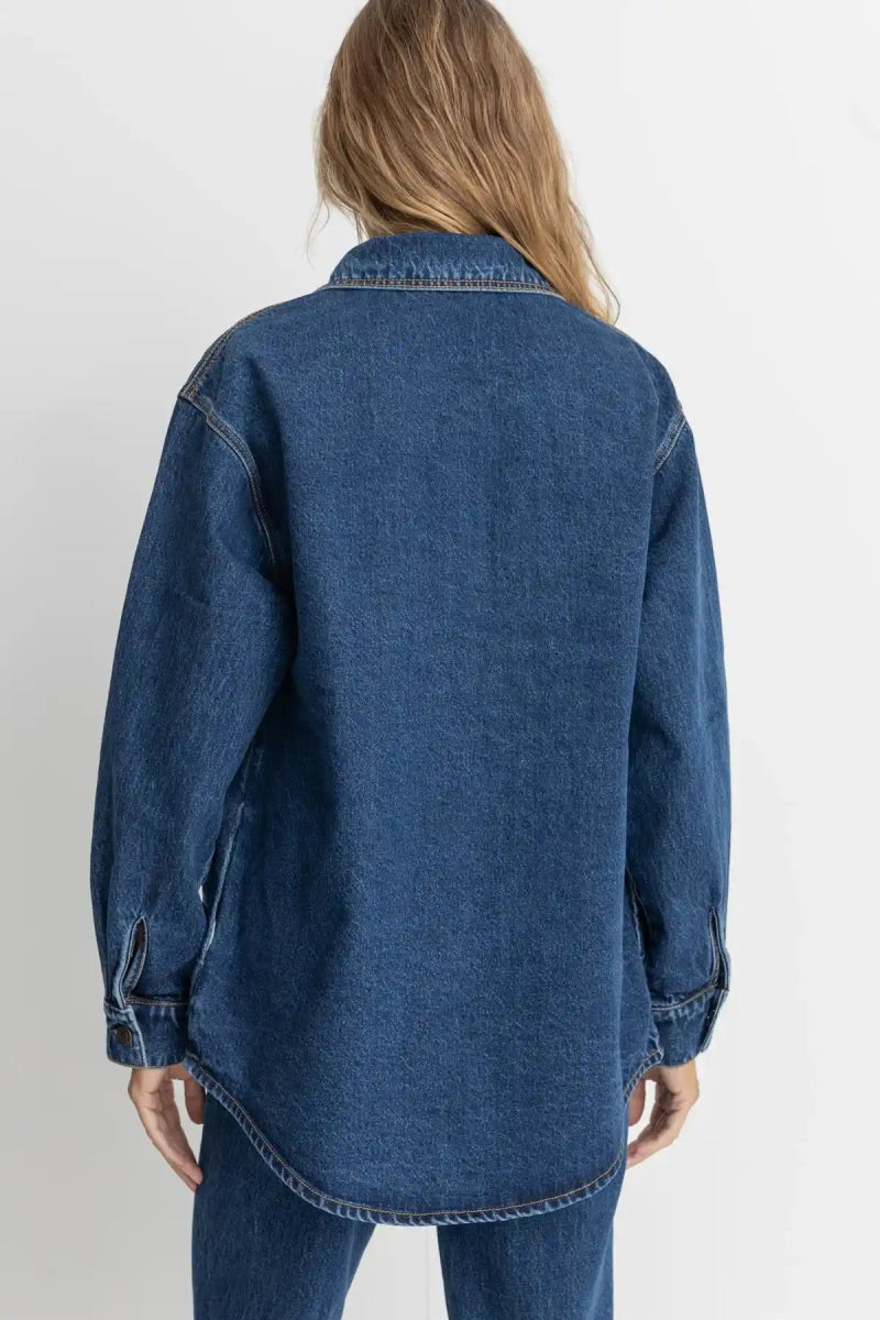 Oversized Denim Surchemise Femme#VestesRhythm