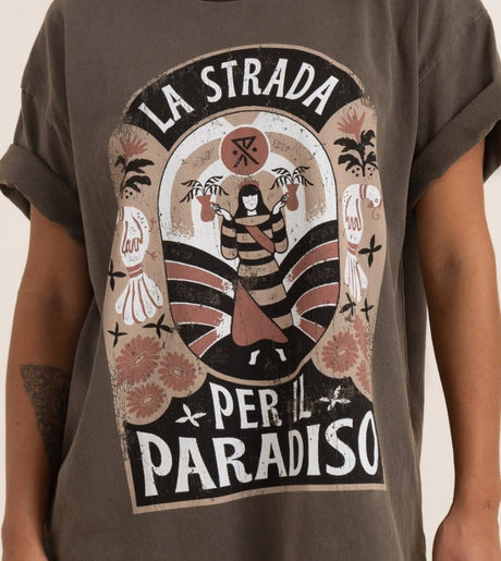 Road To Paradise Oversized Premium Tee#Women's T-ShirtsRoark