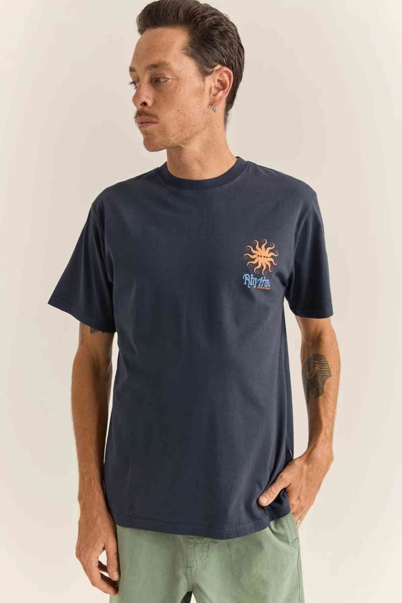 Sun Vintage Ss T-Shirt Homme#Tee ShirtsRhythm