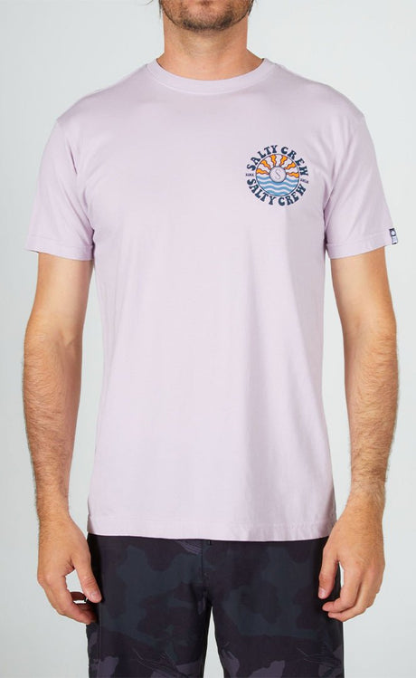 Sun Waves Premium Lavender T - Shirt S/S Homme#Tee ShirtsSalty Crew