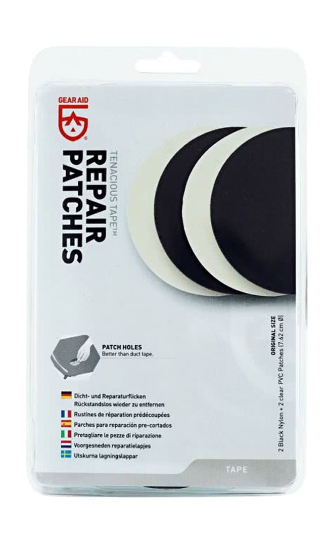 Tenacious Tape Patch Ronds 2 Pvc Transparents 2 Nylon#EntretienMc Nett