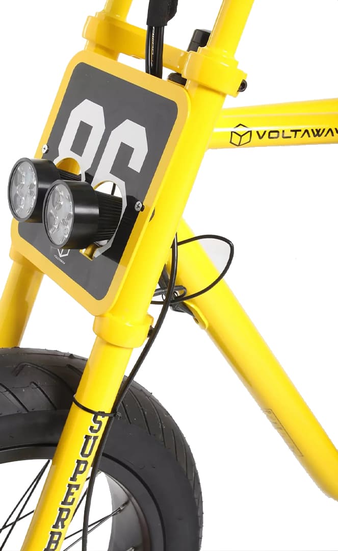 Voltaway Passenger Velo Electrique Fat Bike Yellow Black "86" 13ah#VélosVoltaway