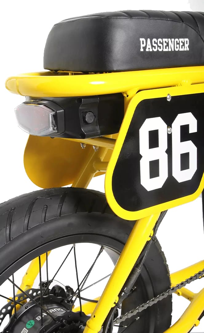 Voltaway Passenger Velo Electrique Fat Bike Yellow Black "86" 13ah#VélosVoltaway