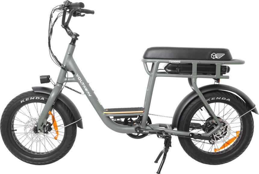 Voltaway Twinnee Vélo Electrique Bi - Place Feldgrau Gris 14AH#BikeVoltaway