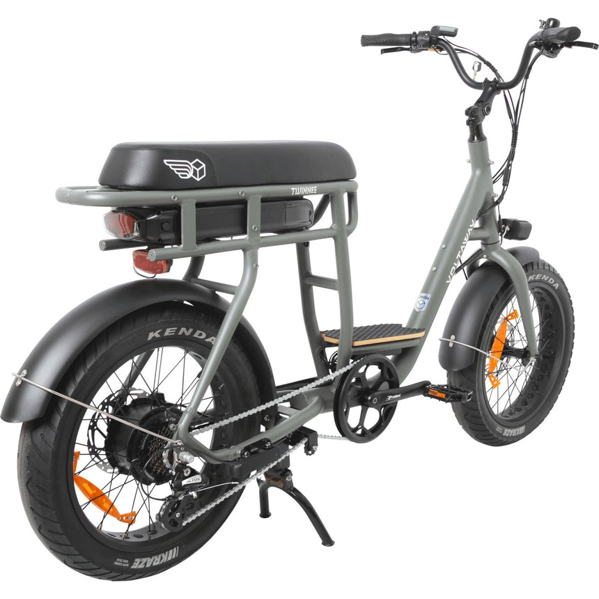 Voltaway Twinnee Vélo Electrique Bi - Place Feldgrau Gris 17AH#BikeVoltaway