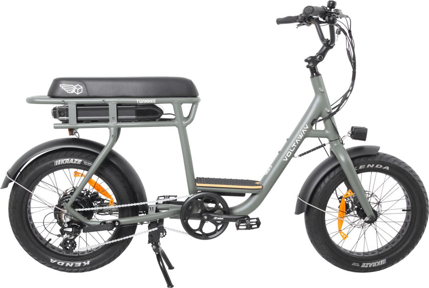 Voltaway Twinnee Vélo Electrique Bi - Place Feldgrau Gris 21AH#BikeVoltaway