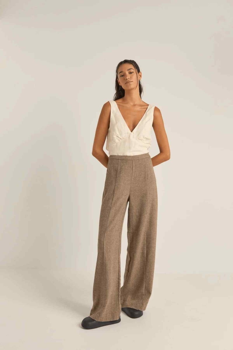 Whitehaven Wide Leg Pantalon Femme#PantalonsRhythm