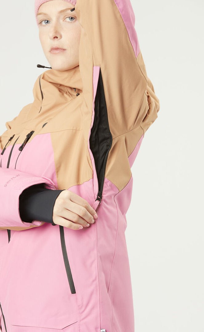 Veste de ski outlet rose femme