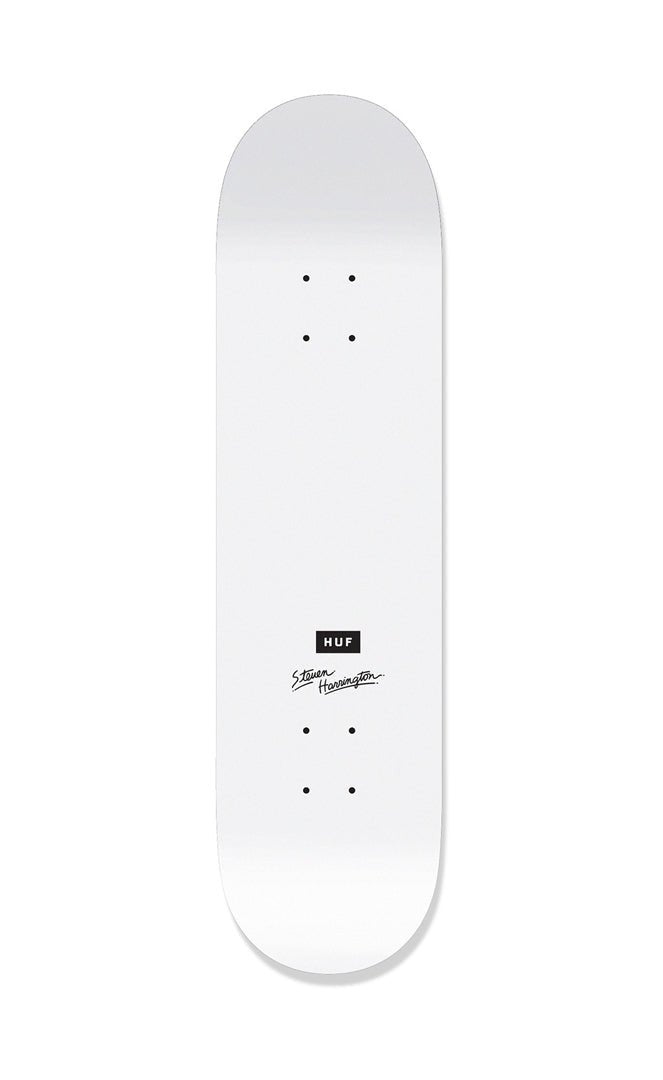 Huf X steven harrington 8.25 white deck skateboard Skate S street 