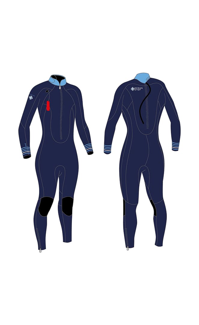 3/2 Dual Zip Langer gerippter Jumpsuit Women#SteamersOcean Step