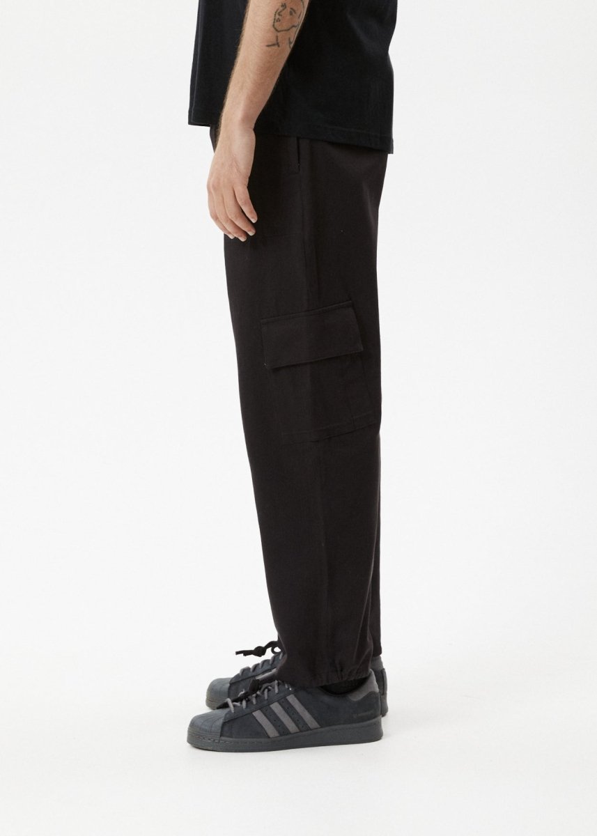 Afends Mens Atlas - Cargo Pant - Black#Mens Bottoms - PantsAfends