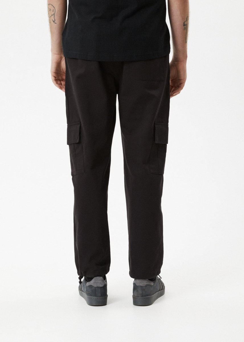 Afends Mens Atlas - Cargo Pant - Black#Mens Bottoms - PantsAfends