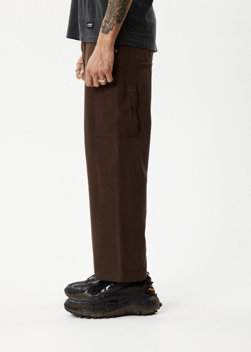 Afends Mens Richmond - Recycled Carpenter Pant - Coffee#Mens Bottoms - PantsAfends