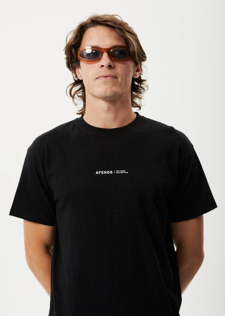 Afends Mens Thc - Hemp Slim Fit T-Shirt - Black#Mens Tops - T-ShirtsAfends