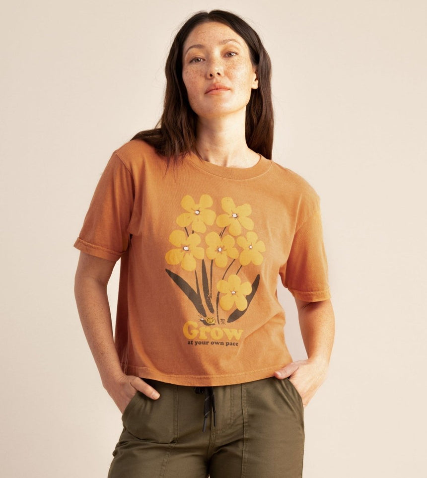 Bloom Boxy Crop Premium Tee#Women's T - ShirtsRoark