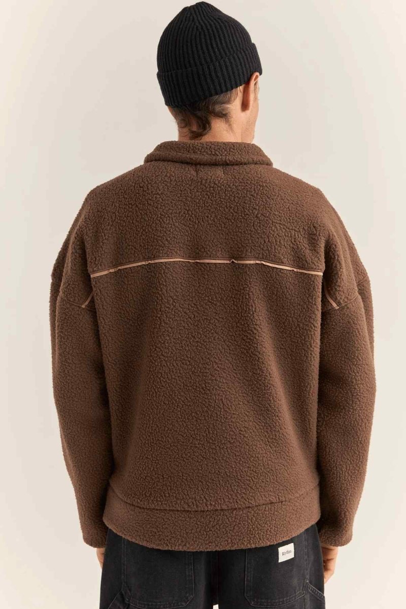 Contrast Quarter Zip Pullover Homme#SweatsRhythm