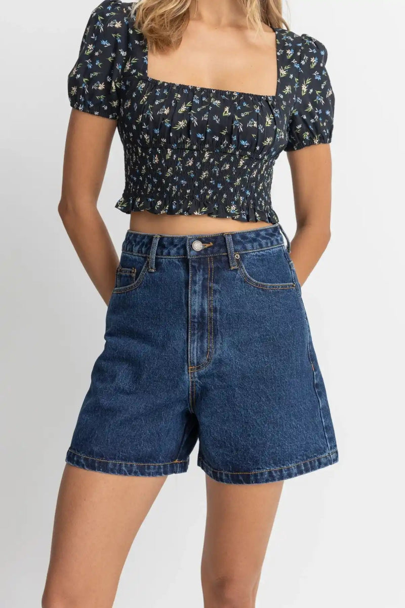 Escasquett - Shirt Denim Short En Jean Femme#ShortsRhythm