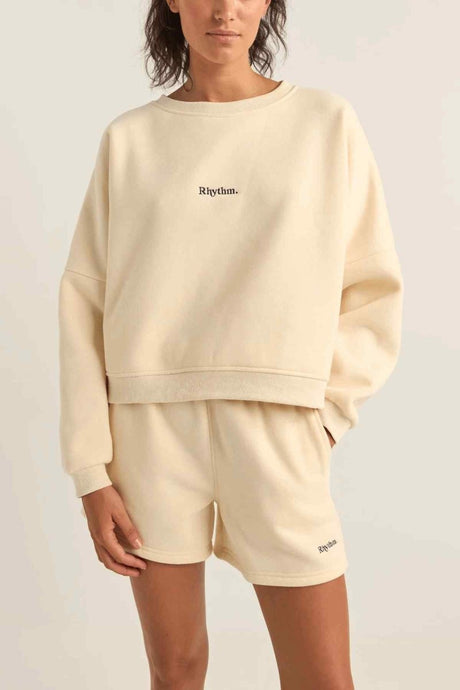 Logo Crew Neck Polaire Femme#SweatsRhythm