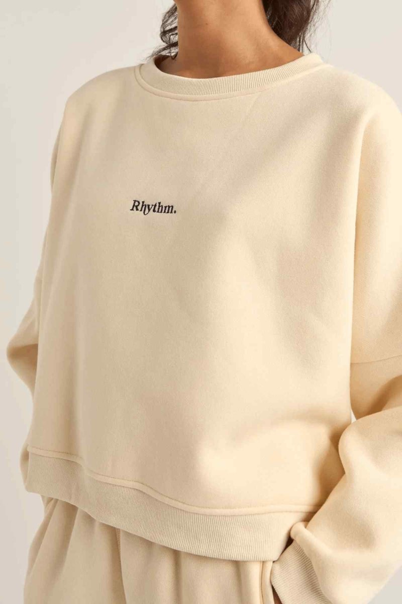 Logo Crew Neck Polaire Femme#SweatsRhythm