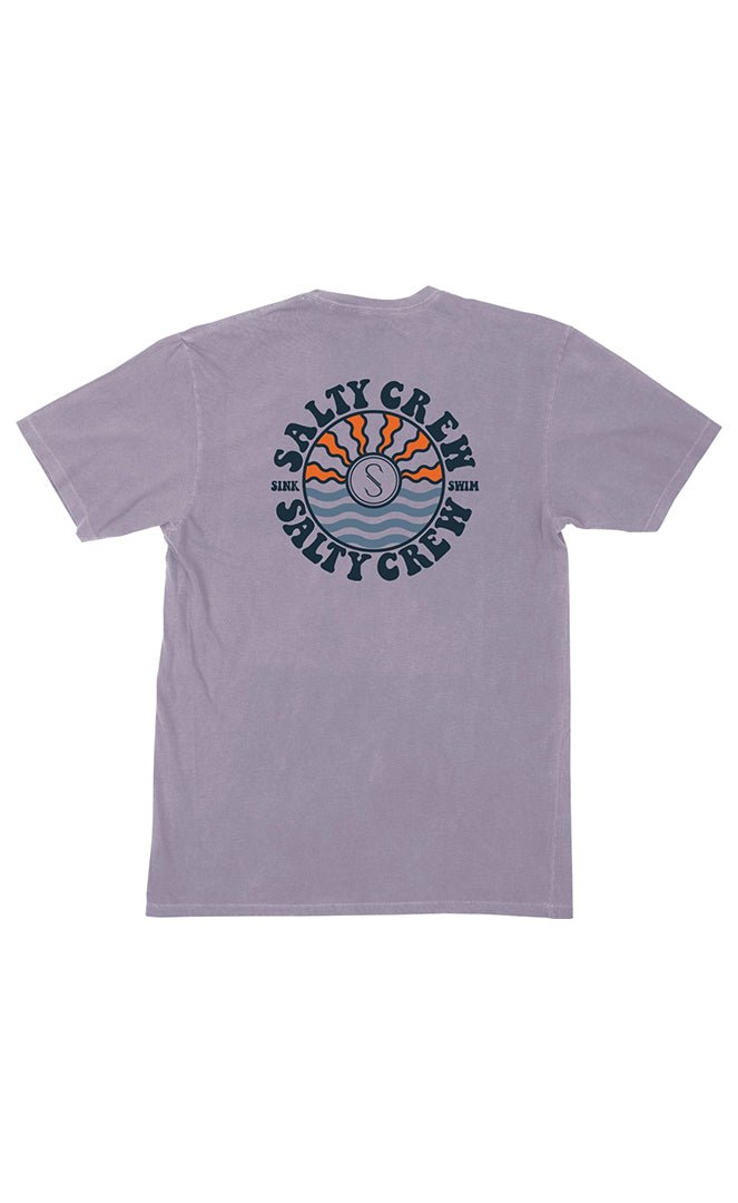 Sun Waves Premium Lavender T - Shirt S/S Homme#Tee ShirtsSalty Crew