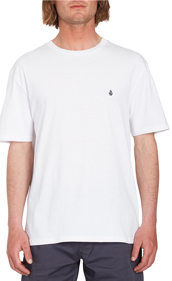 Volcom Stone Blanks Bsc White T-shirt S/s Homme WHITE