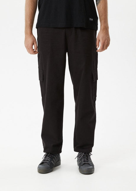 Afends Mens Atlas - Cargo Pant - Black#Mens Bottoms - PantsAfends