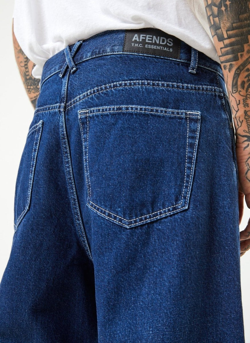 Afends Mens Pablo - Hemp Denim Baggy Fit Jean - Original Rinse#Mens Bottoms - JeansAfends