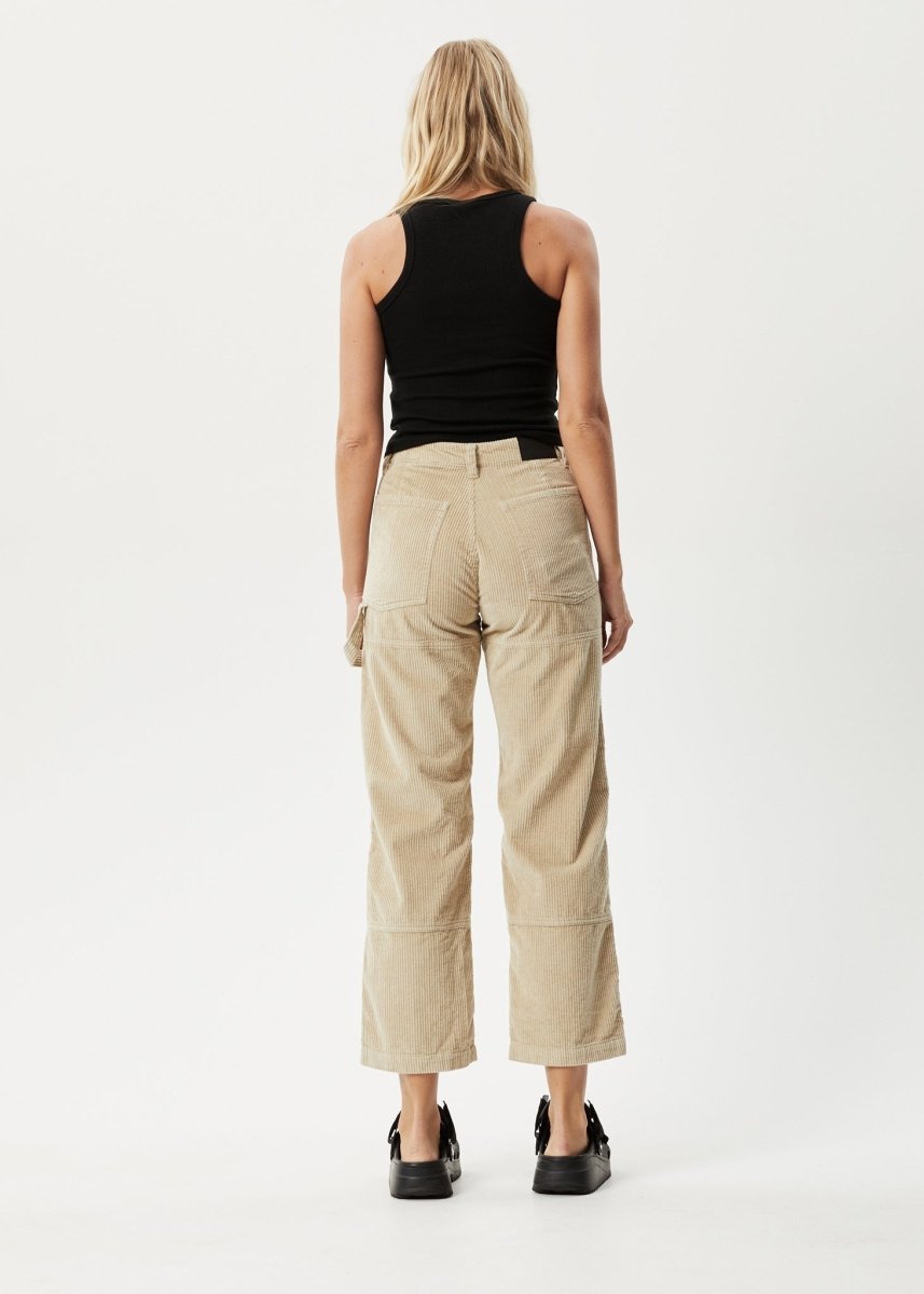 Afends Womens Paradise Moss - Organic Corduroy Pant - Dark Ecru#Womens Bottoms - JeansAfends