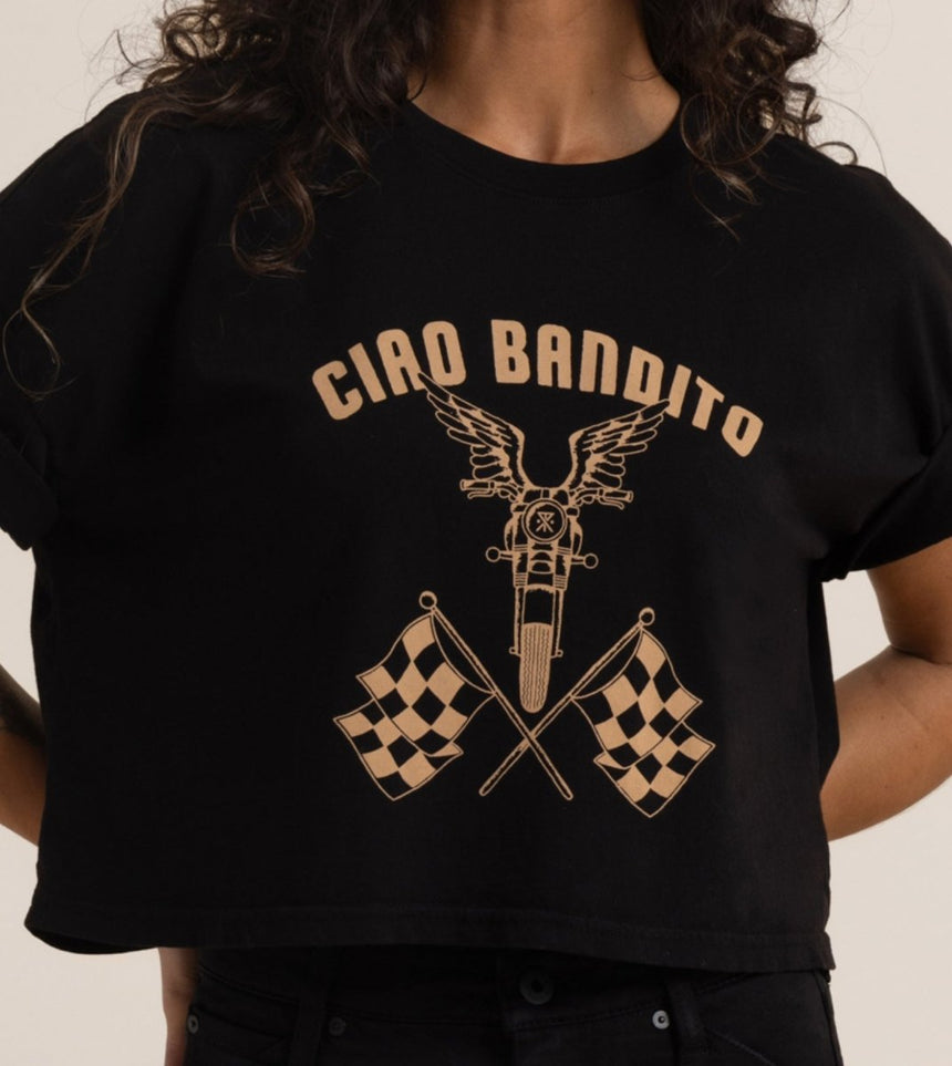 Ciao Bandito Cropped Boxy Premium Tee#Women's T-ShirtsRoark