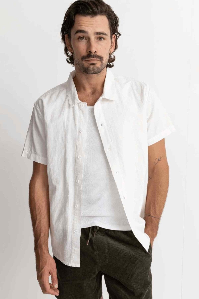 Classic Linen Shirt Men#Rhythm Shirts