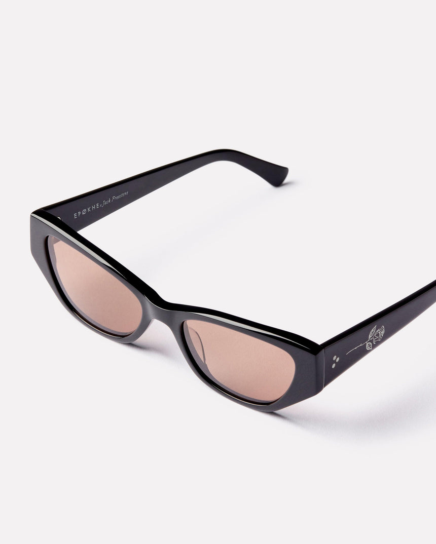 Reprise x Jack Freestone - Black Polished / Bronze Amber Polarized - Sunglasses - EPOKHE EYEWEAR