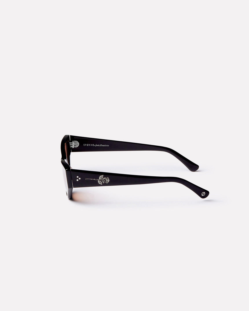 Reprise x Jack Freestone - Black Polished / Bronze Amber Polarized - Sunglasses - EPOKHE EYEWEAR