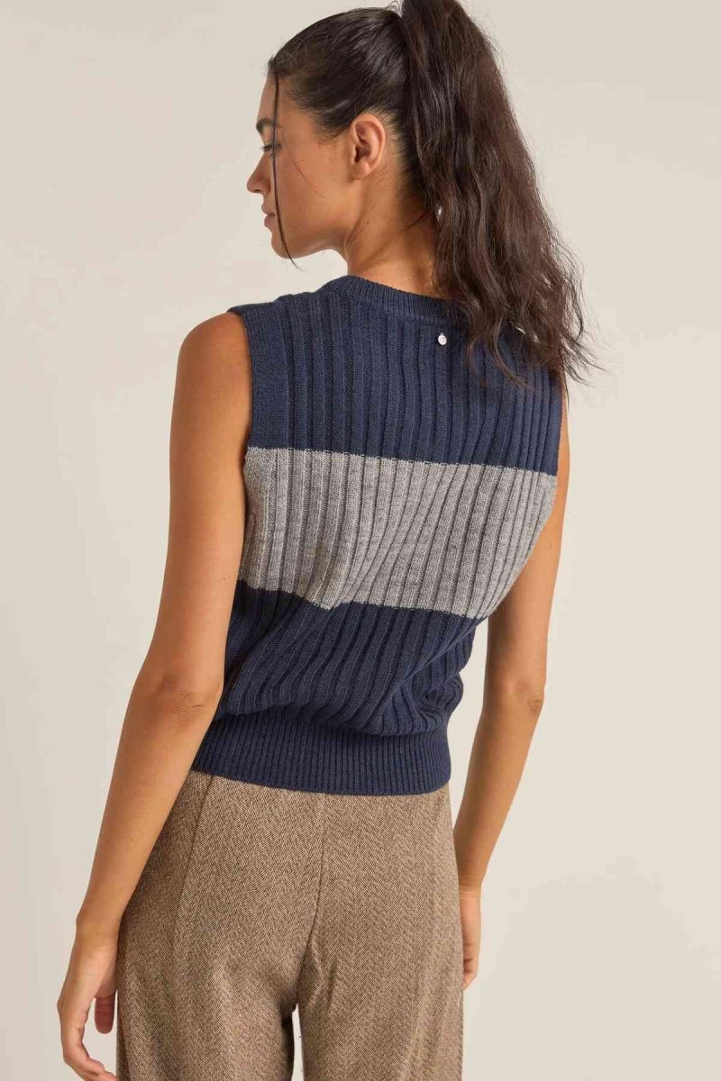 Gatwick Sweater Vest Femme#PullRhythm