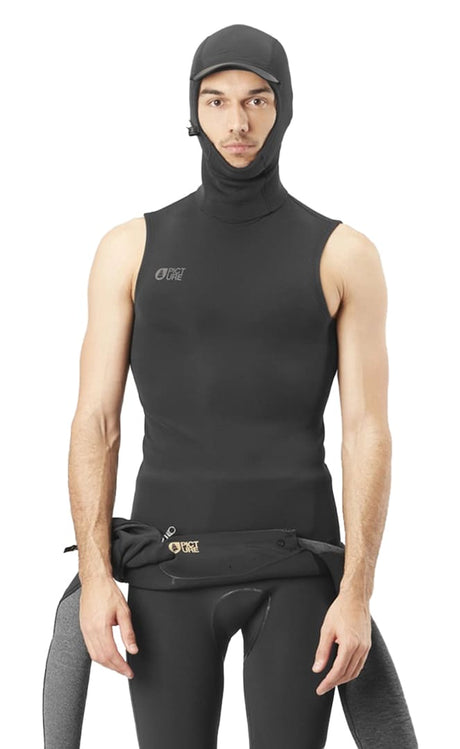 HOOD VEST 1.5MM Top with Neoprene Hood#TopsPicture