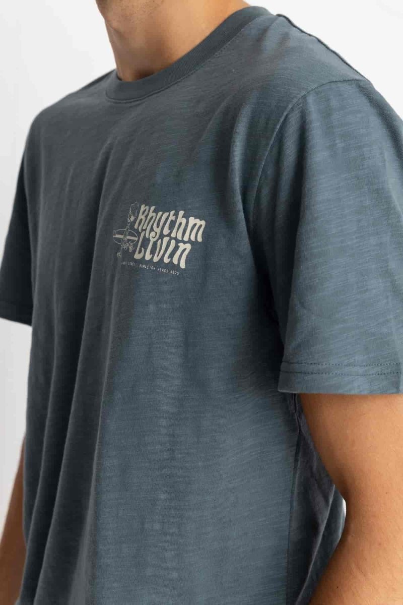 Livin Slub Ss T-Shirt Homme#Tee ShirtsRhythm