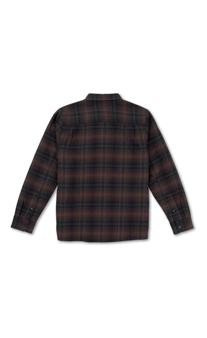 Overstoned Flannel Mahogany Chemise L/S Homme#ChemisesVolcom