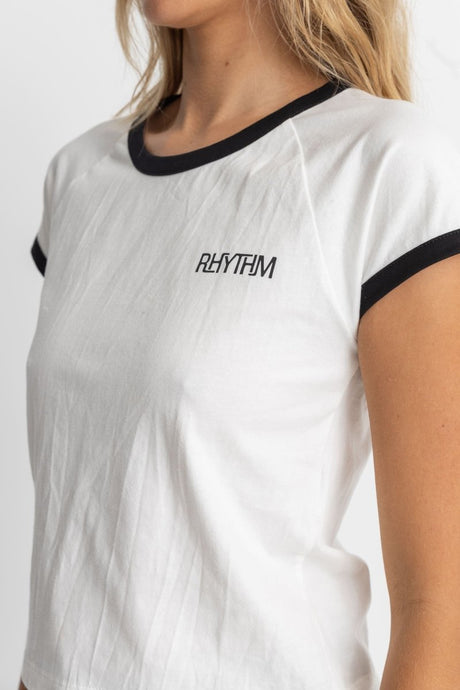 Rhythm Ringer T-Shirt Femme#Tee ShirtsRhythm