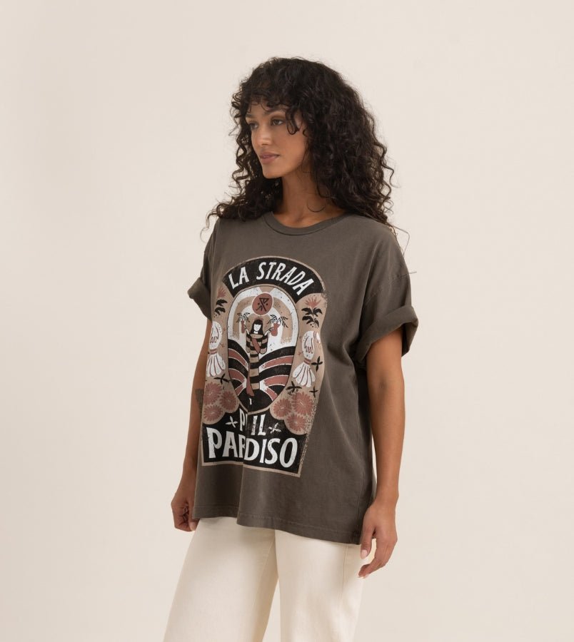 Road To Paradise Oversized Premium Tee#Women's T-ShirtsRoark