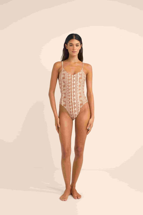 Seafarer Tie Back Minimal One Piece Femme#Maillots De BainRhythm