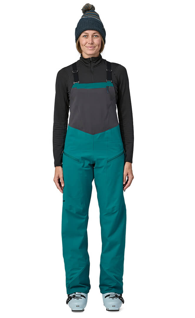 Snowdrifter Sleet Green Salopette De Ski Femme#Pantalons Ski SnowPatagonia